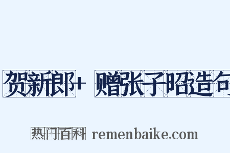 贺新郎+赠张子昭造句是什么意思的图片
